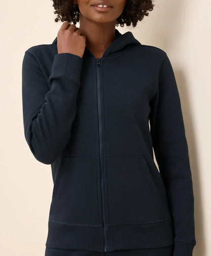 clearance brushed fleece zip hoodie