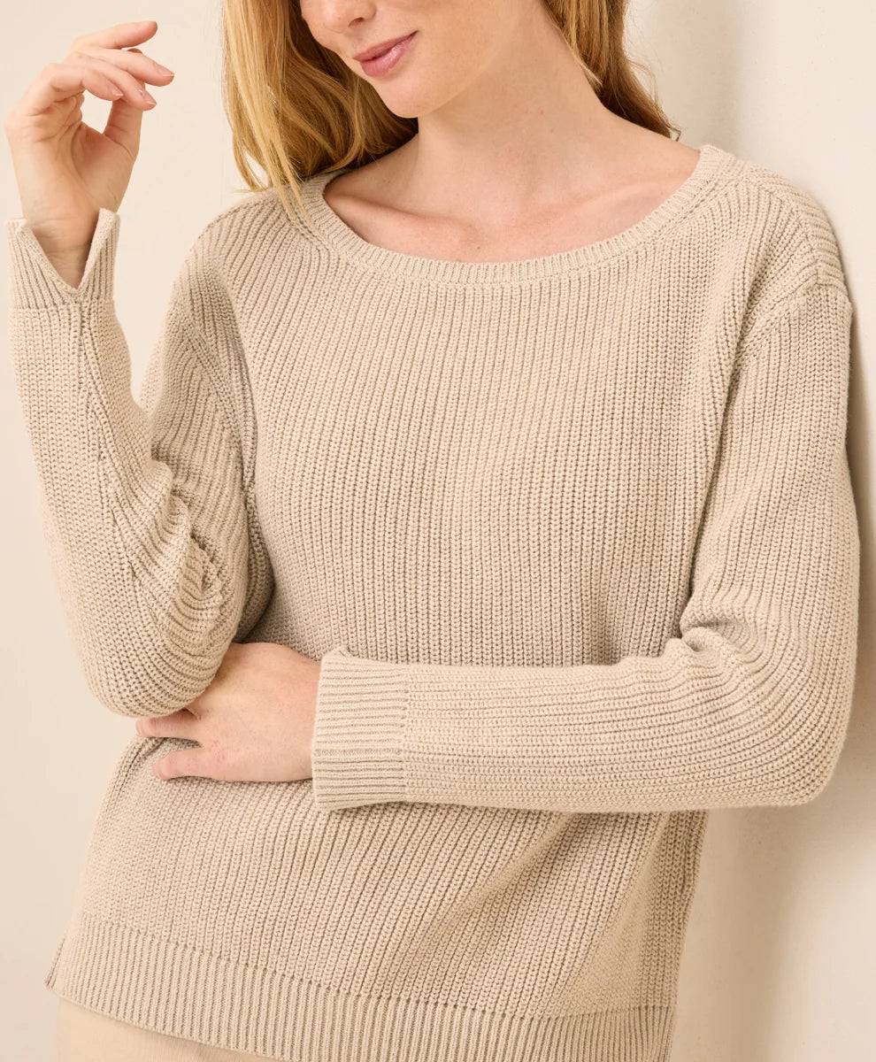 clearance luxe knit boatneck sweater