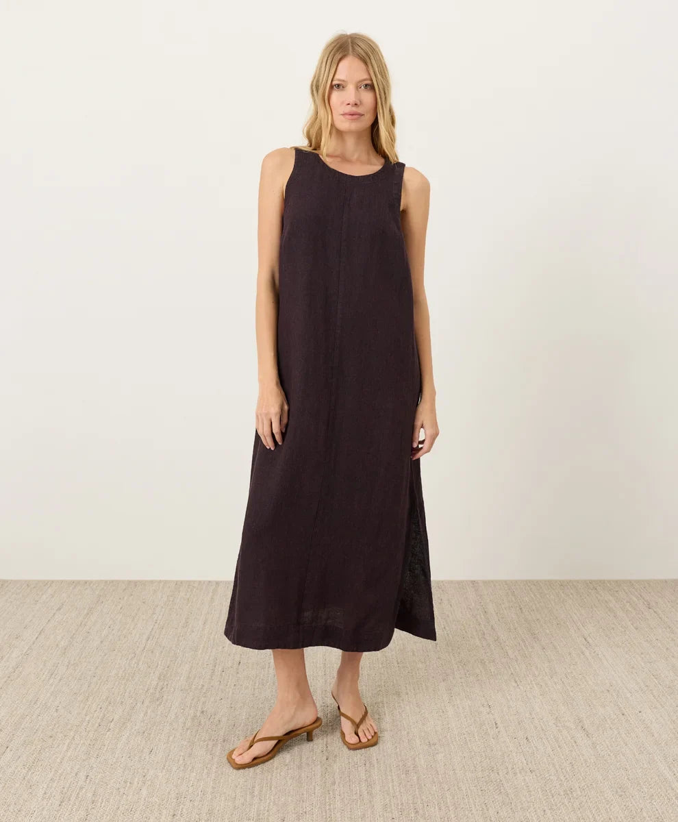clearance linen easy tank dress