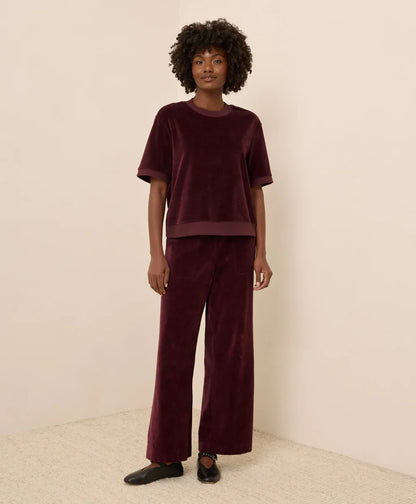 clearance pure velour wide leg pant