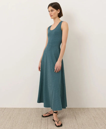 clearance fit & flare open back maxi dress
