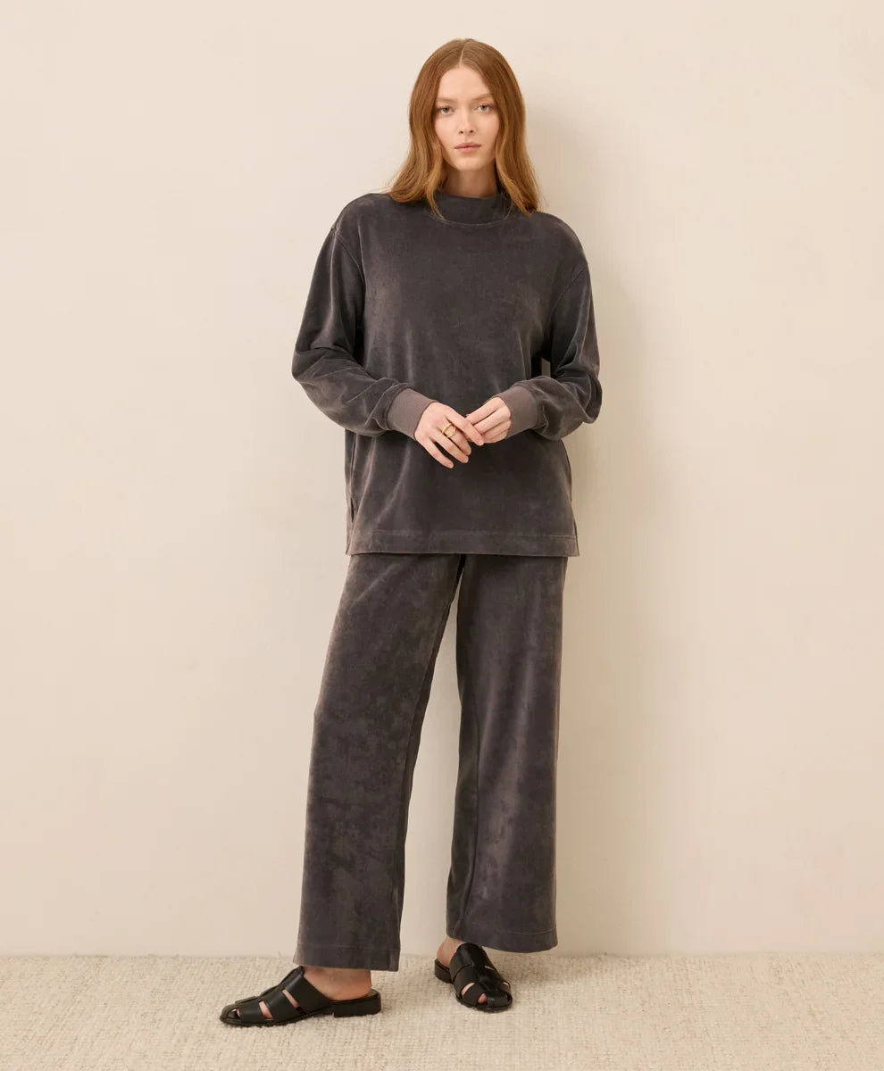 clearance pure velour wide leg pant