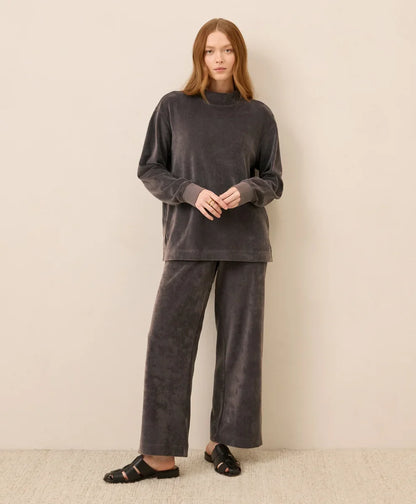 clearance pure velour wide leg pant