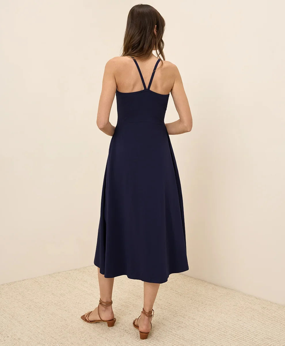 clearance fit & flare midi dress