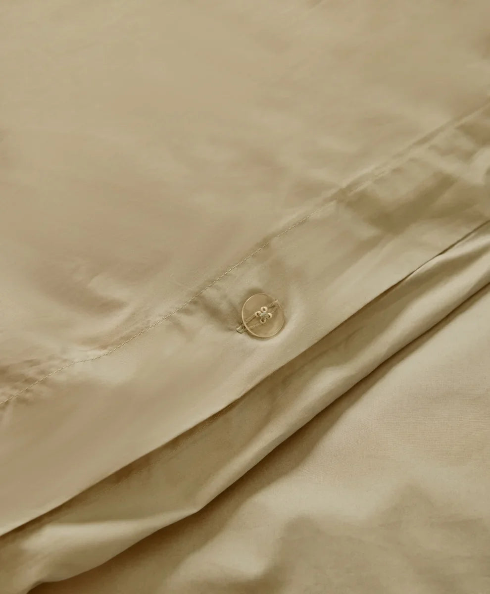 organic cool-air percale duvet cover