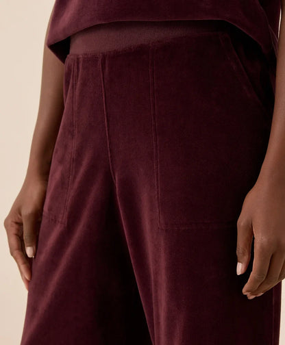 clearance pure velour wide leg pant