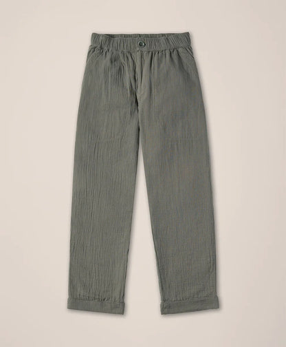clearance coastal double gauze rolled cuff pant