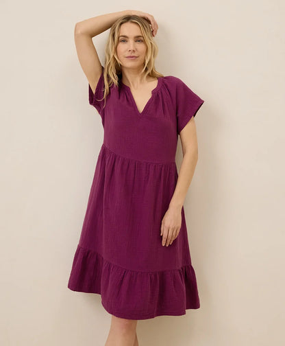 clearance coastal double gauze breezy dress