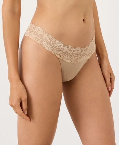 lace waist thong