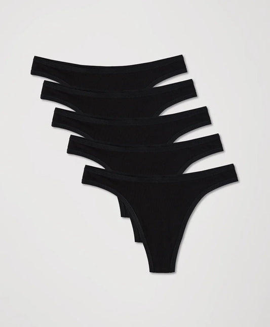 everyday classic fit thong 5-pack