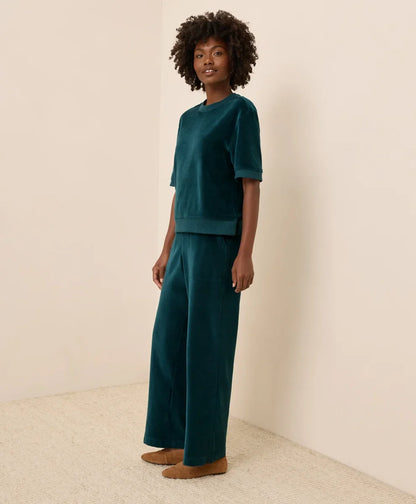 clearance pure velour wide leg pant