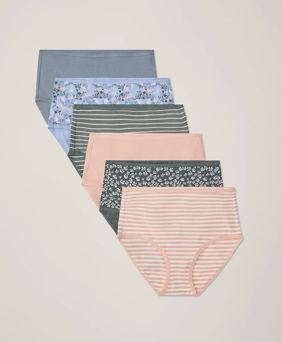 clearance everyday high rise brief 6-pack