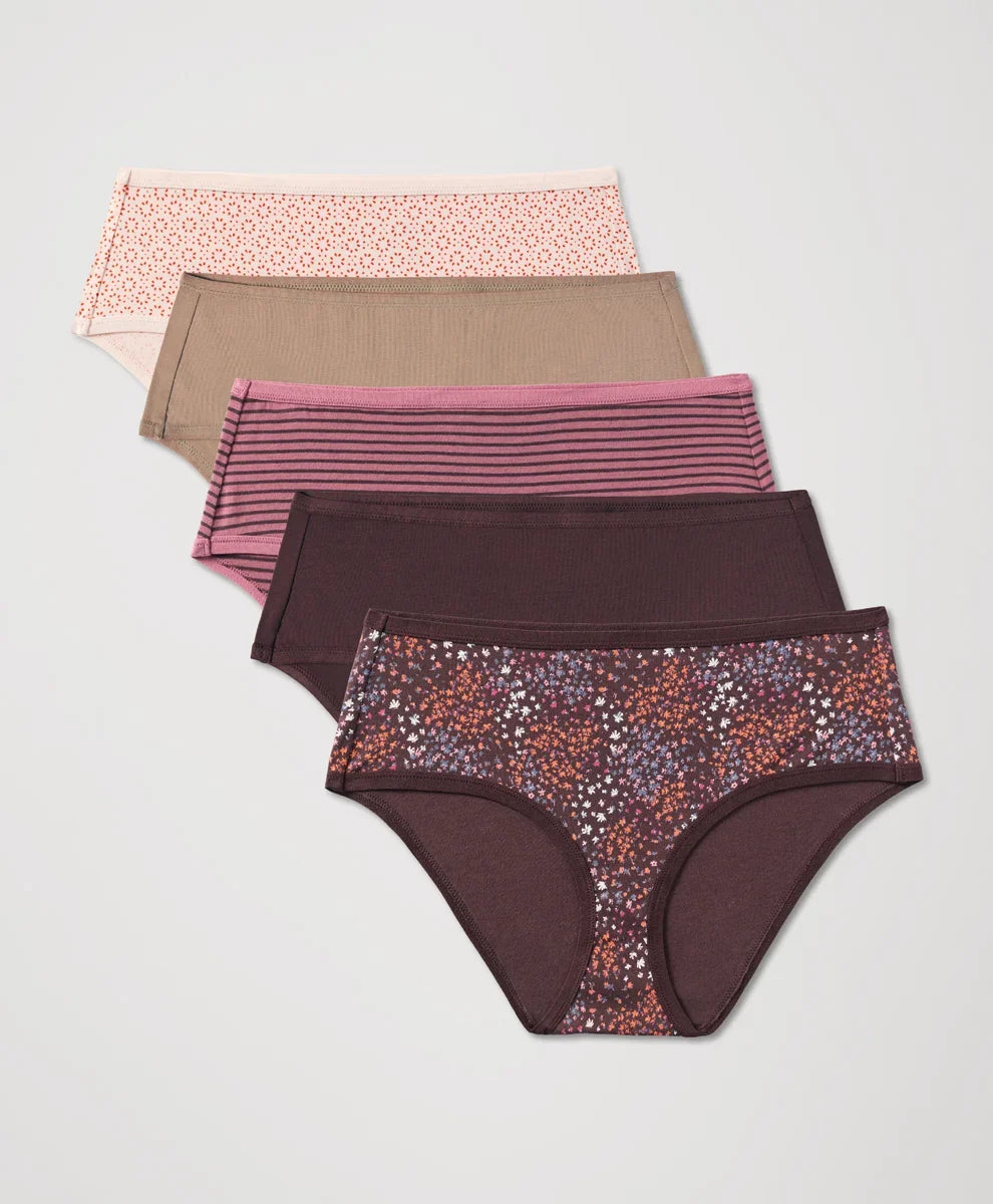 everyday mid rise hipster 5-pack