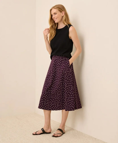 clearance fit & flare midi skirt