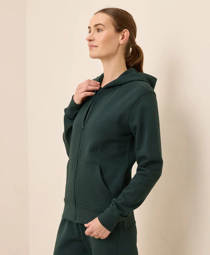 clearance brushed fleece zip hoodie