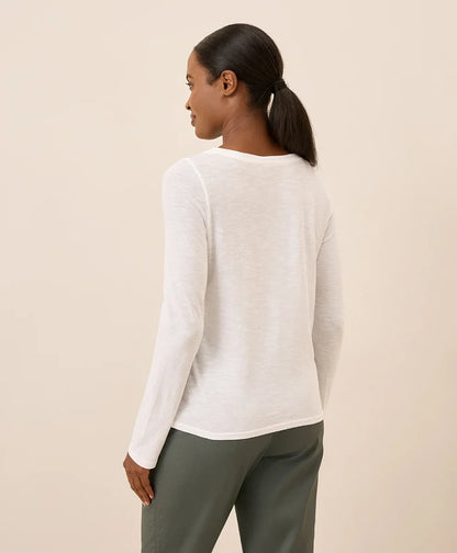 clearance featherweight slub long sleeve tee