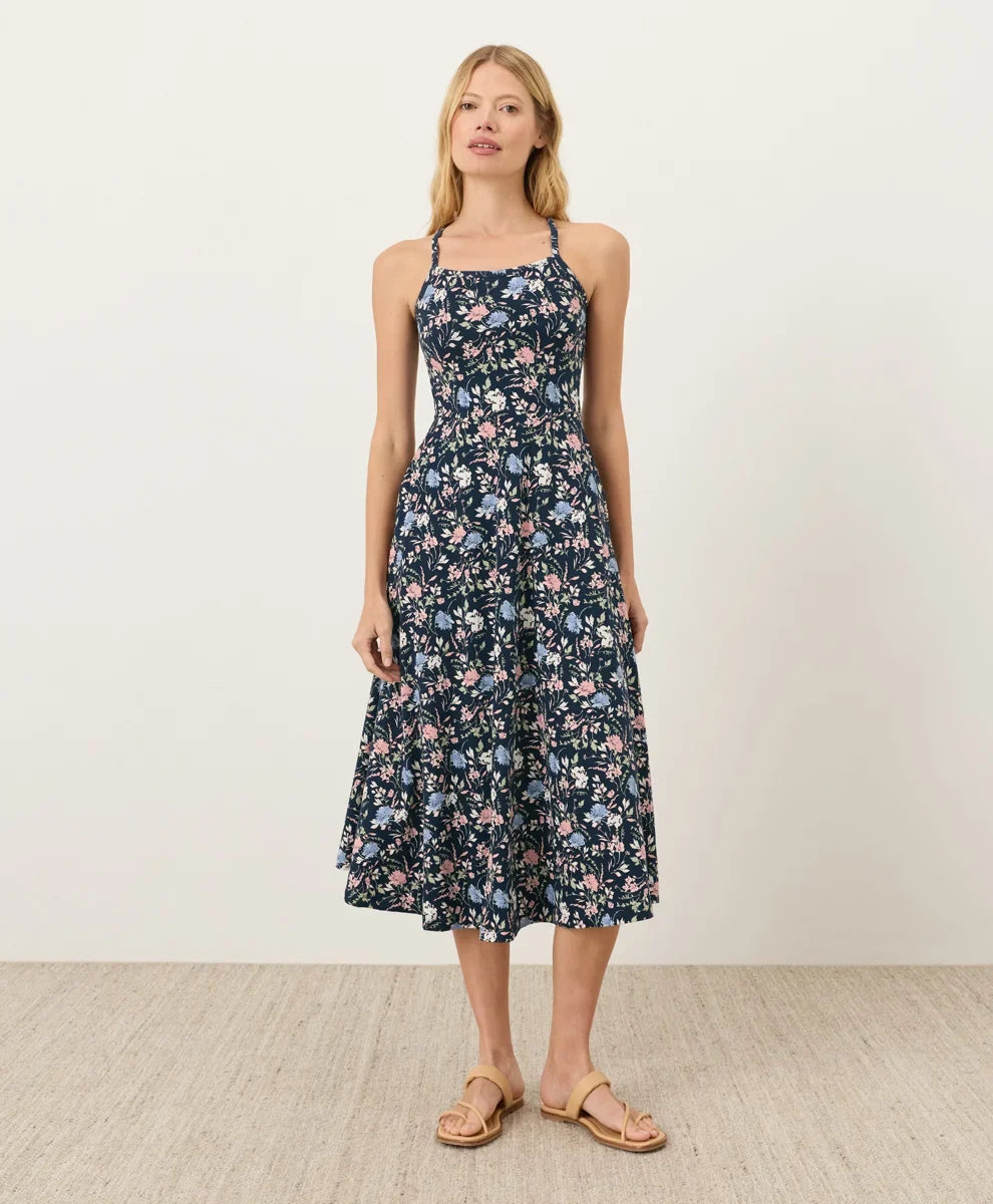 clearance fit & flare midi dress