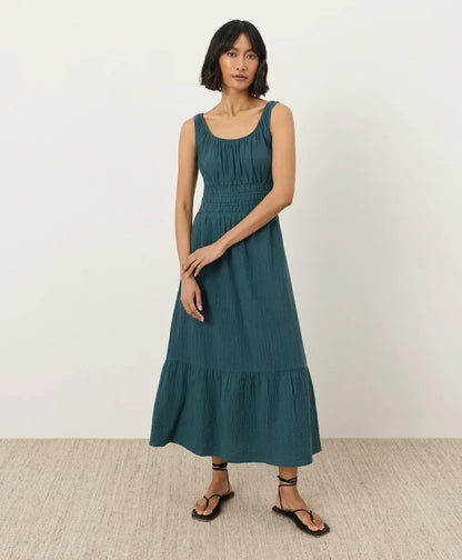 clearance coastal double gauze cami dress