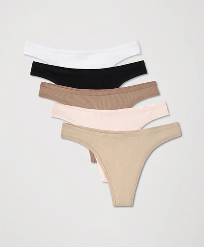 everyday classic fit thong 5-pack
