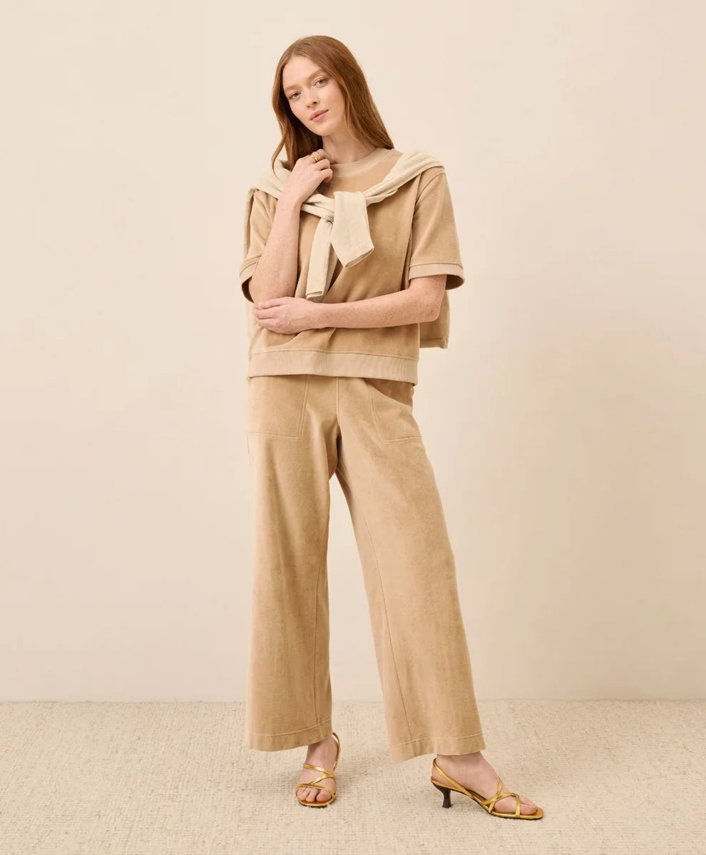 clearance pure velour wide leg pant