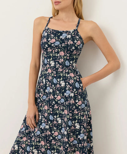 clearance fit & flare midi dress