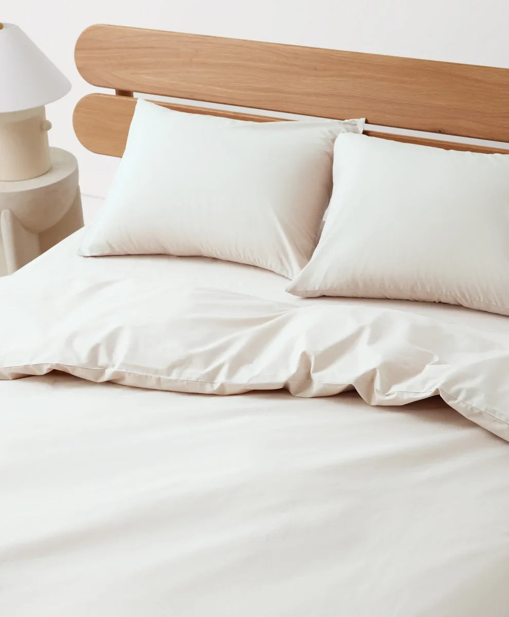 organic cool-air percale duvet cover