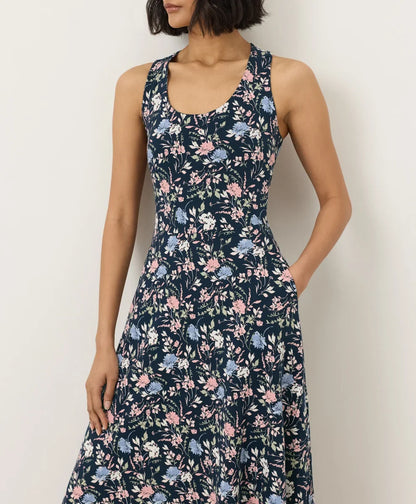 clearance fit & flare open back maxi dress