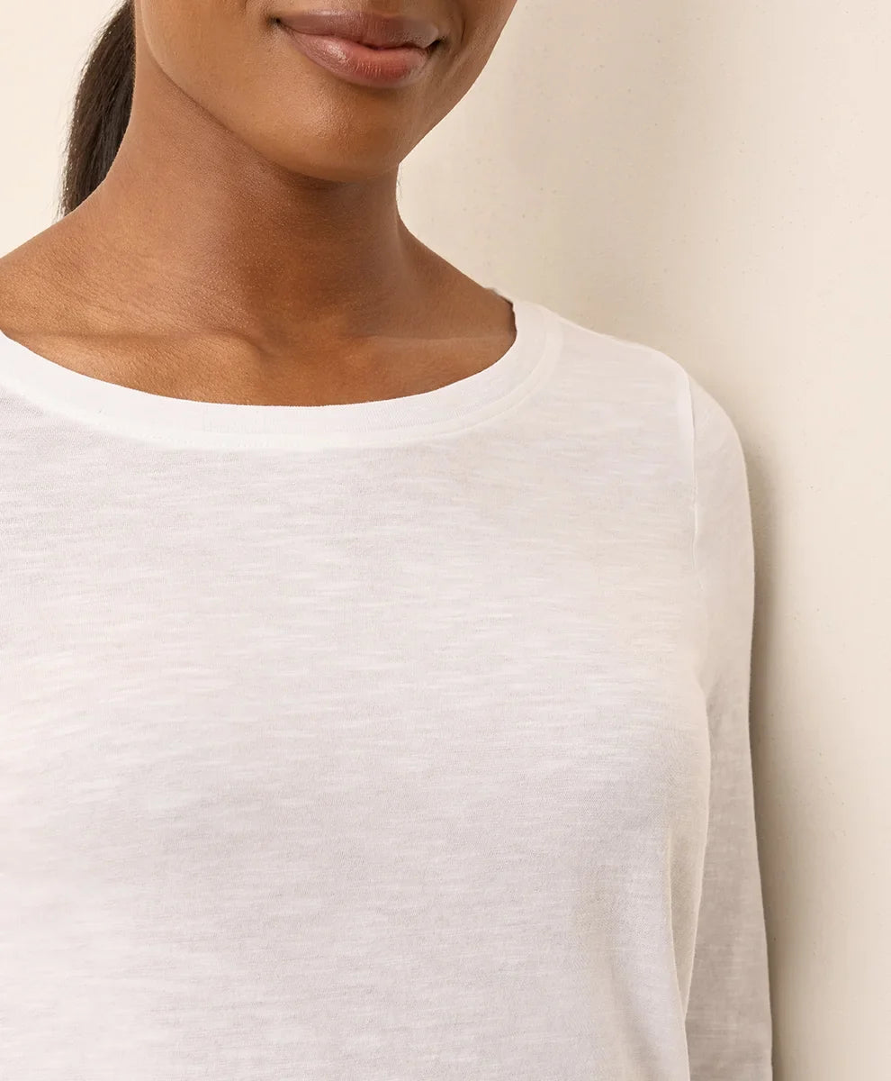 clearance featherweight slub long sleeve tee