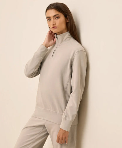 clearance cloudknit quarter zip