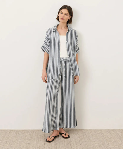 clearance coastal double gauze oversized shirt