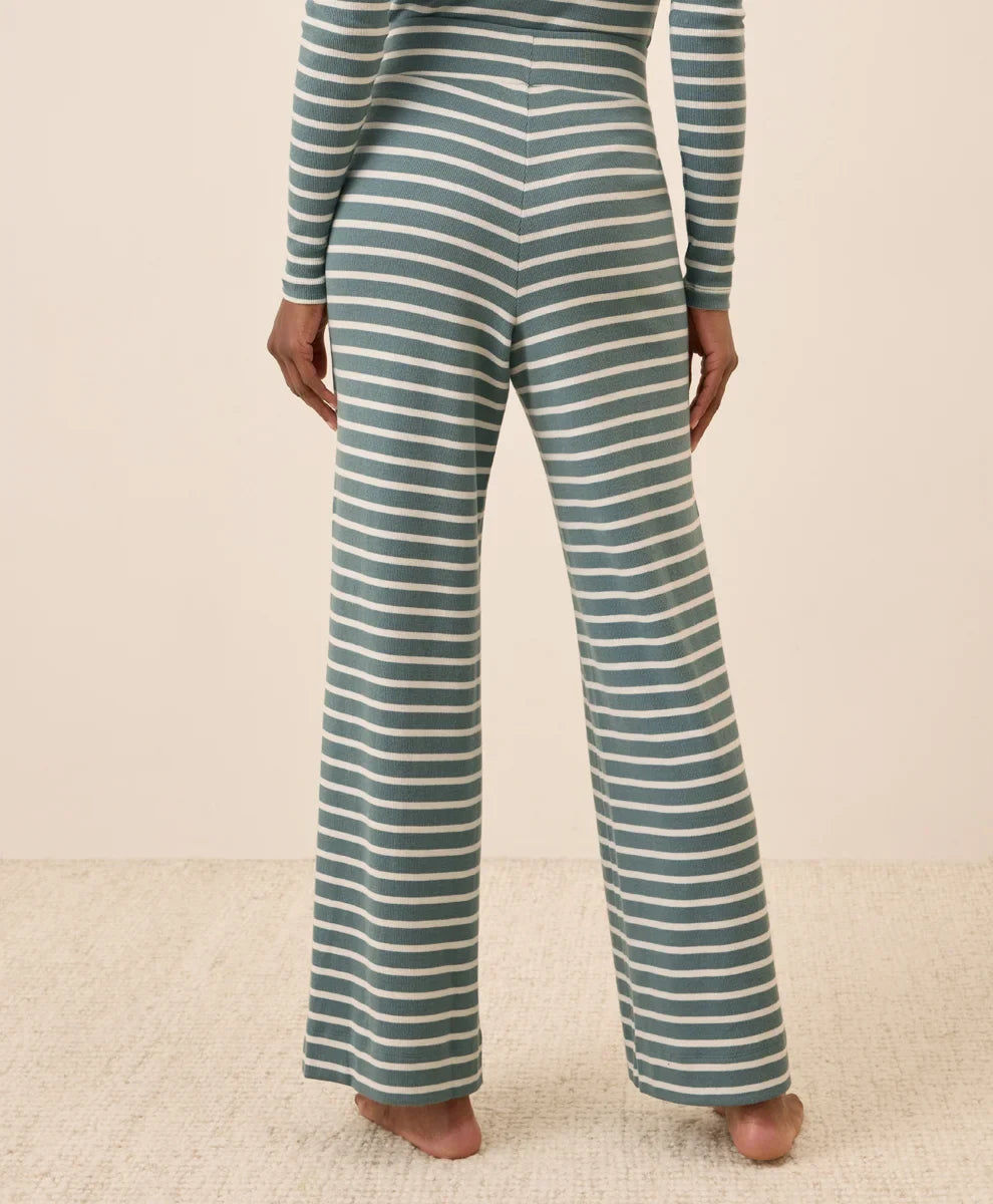 clearance easy rib wide leg lounge pant